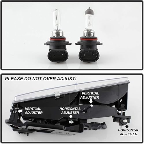 Miniatura 4 de ACANII - Para Chevy Silverado CK 1500 Tahoe Suburban 1994-1998 Faros ahumados+luces de parachoques LED+lámparas de esquina 8 piezas