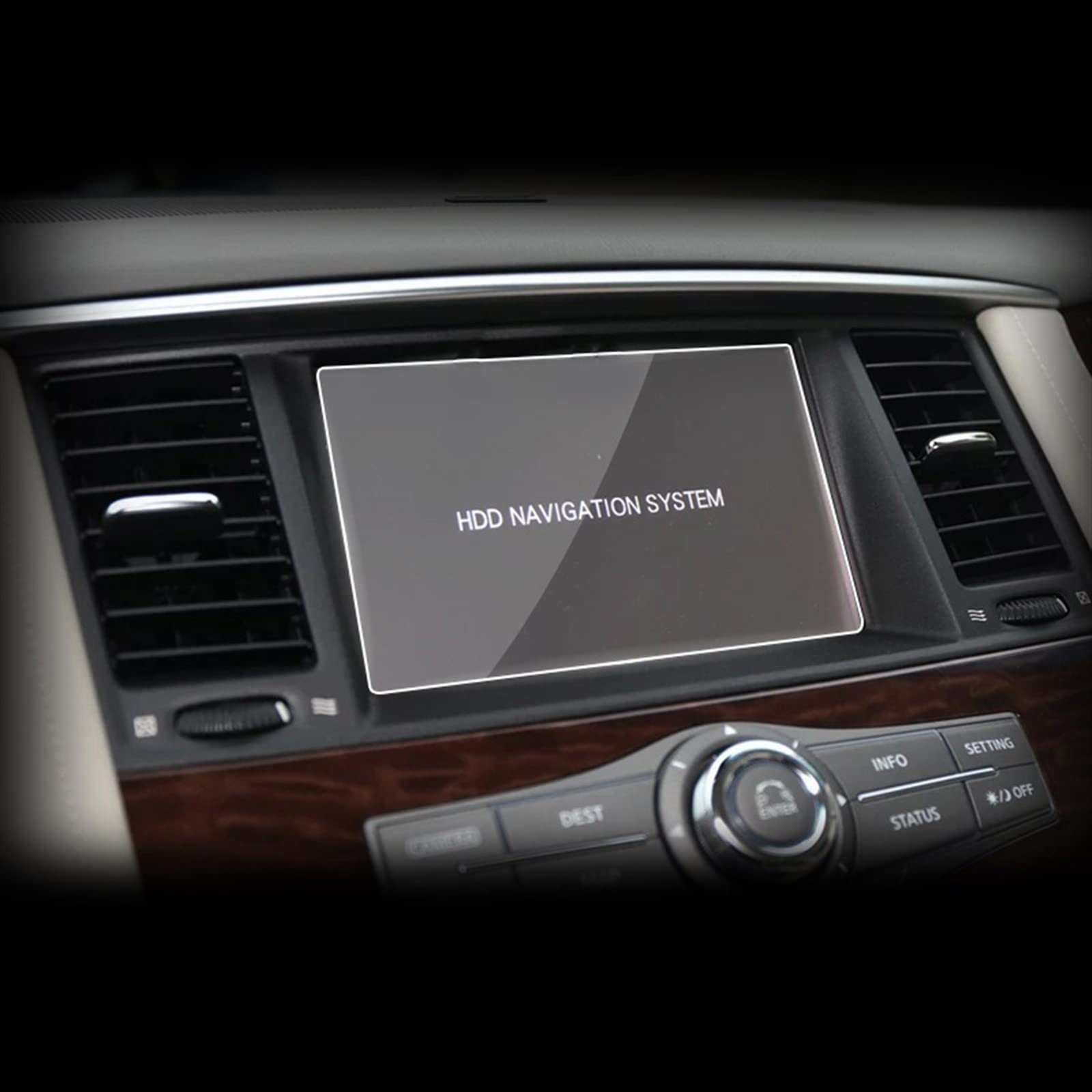 Écran auto sans rayures : film protection LCD Nissan Patrol 2018-2020