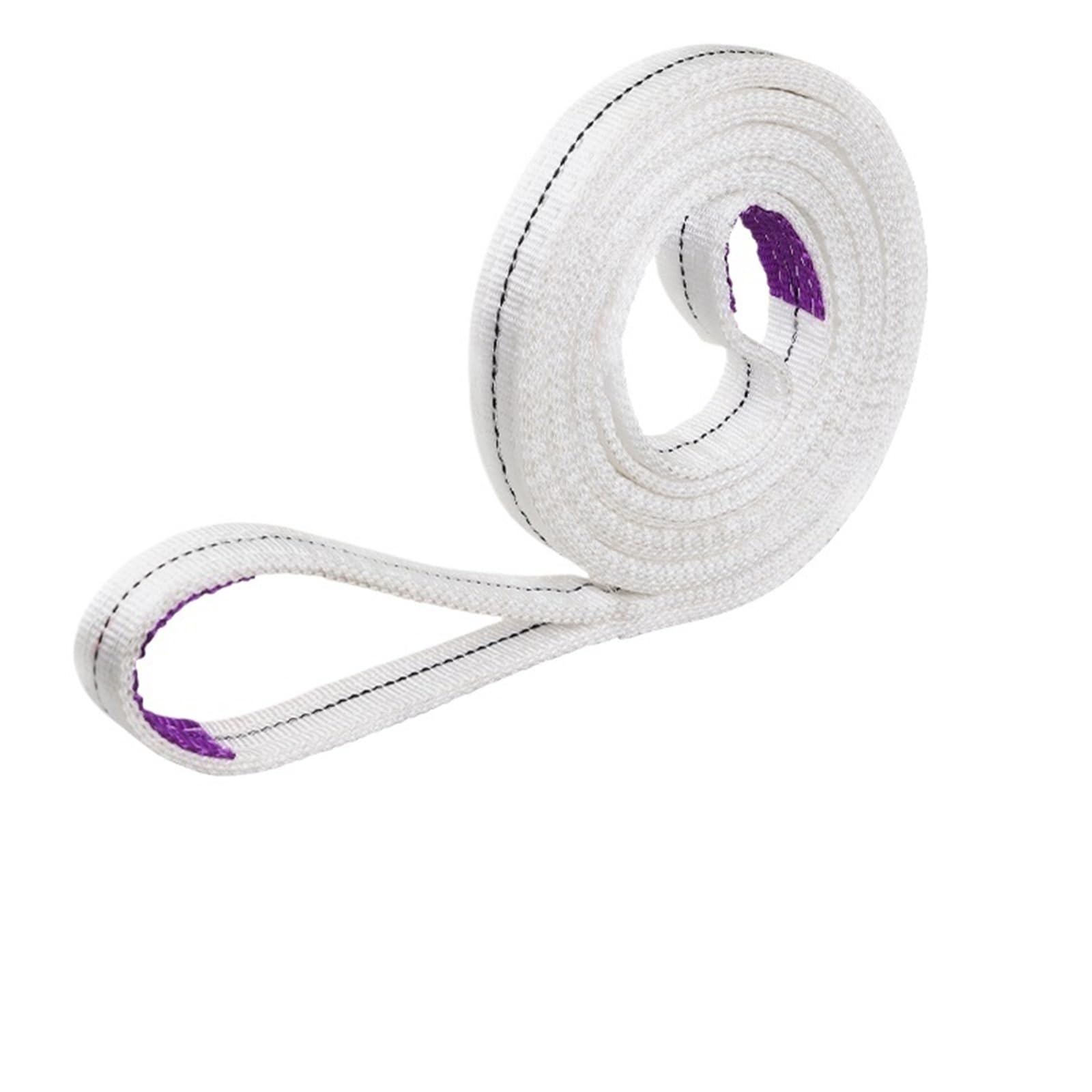 Bandschlingen 1 Stück weißer flacher Hebegurt 1Tx1M 1Tx3,0M 1Tx10M Anhängerschlinge | 1t length 8m