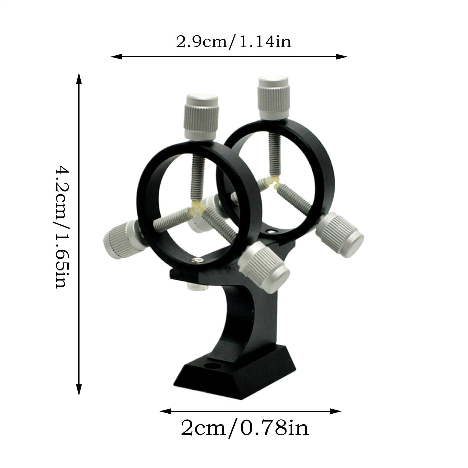 Finder Scope - Soporte de aleación Ajustable, Base de Montaje portátil, fácil instalación, Accesorios para telescopio astronómico