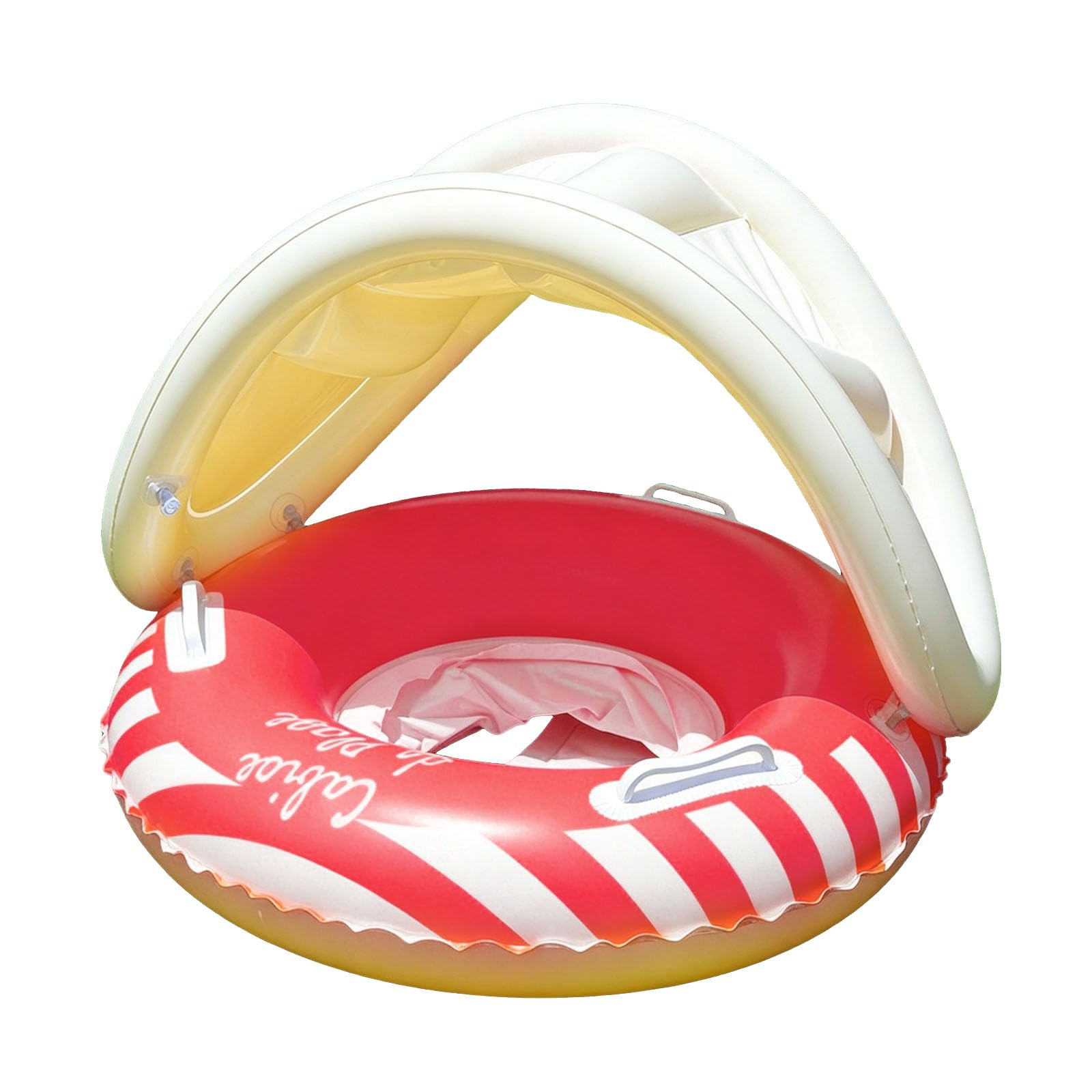 Baby Pool Float With Canopy, Adjustable Kids Floating Rings