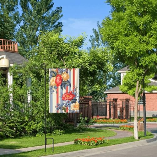 Drapeau de jardin grand format en tissu double face résistant aux fleurs d'extérieur - 6