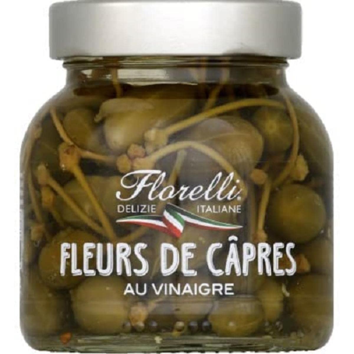Florelli Flores de alcaparra con vinagre 105 g peso neto escurrido