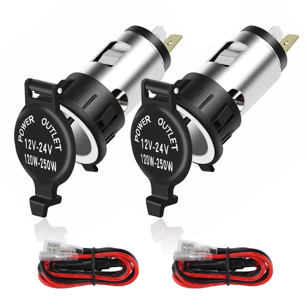 Amazon.com: 12V Cigarette Lighter Socket,Waterproof Car Power Outlet Cigarette  Lighter Adapter with Extension Cable,Universal Car Interior Accessories Cigarette  Lighter Plug for Car Truck SUV (2PCS) : Automotive