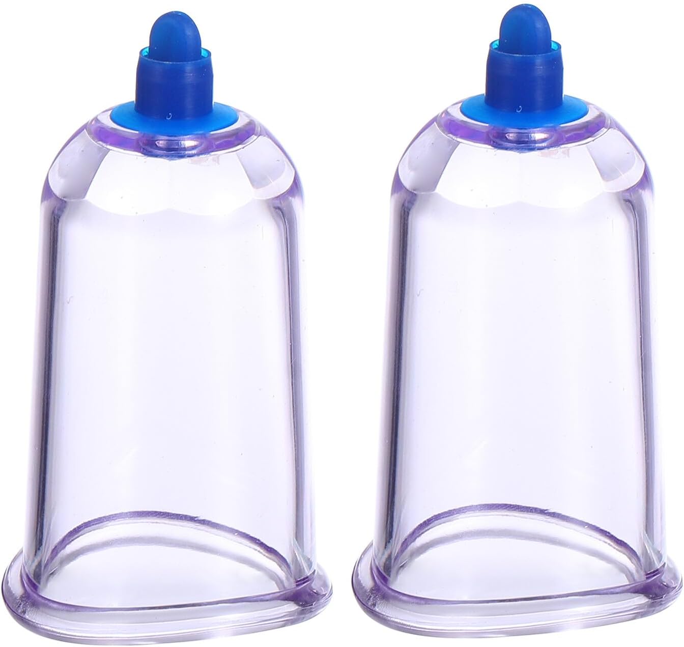 Healeved 2pcs Vacuum Cupping Device Set with Curved Shape, Professional Cup Therapy Tool for Blood Detox and Muscle Relaxation, Suitable for Moxibustion and Back Massage in Wellness