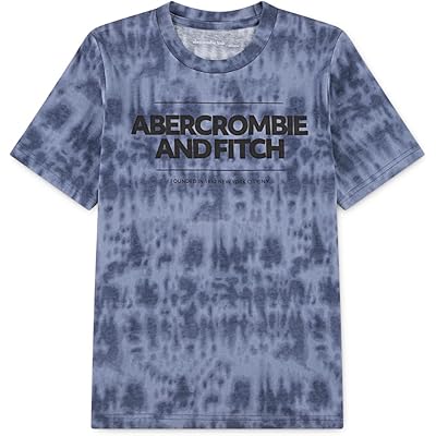 Мужская рубашка abercrombie kids Cinder Block Tee (Big Kid) castlerock