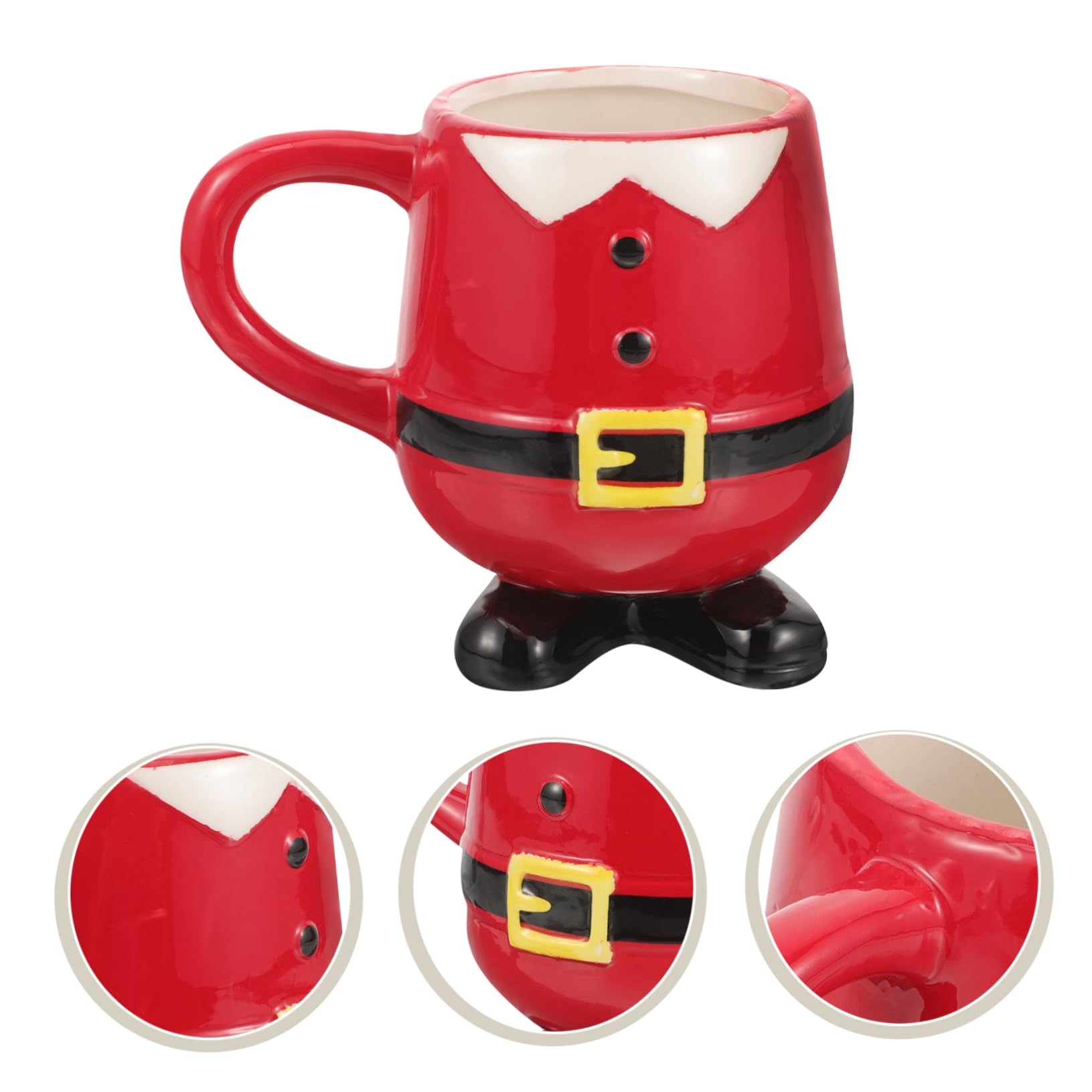 Taza De Cerámica Navideña Diseño De Muñeco Papá Noel para Café y Decoración Fiestas De Navidad