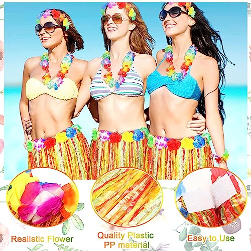 Unittype 12 pcs 24 inch hawaiian luau hula grass skirts for women girls hawaiian luau dance grass dress for halloween 2 Unittype 12 pcs 24 inch hawaiian luau hula grass skirts for women girls hawaiian luau dance grass dress for halloween - image 3