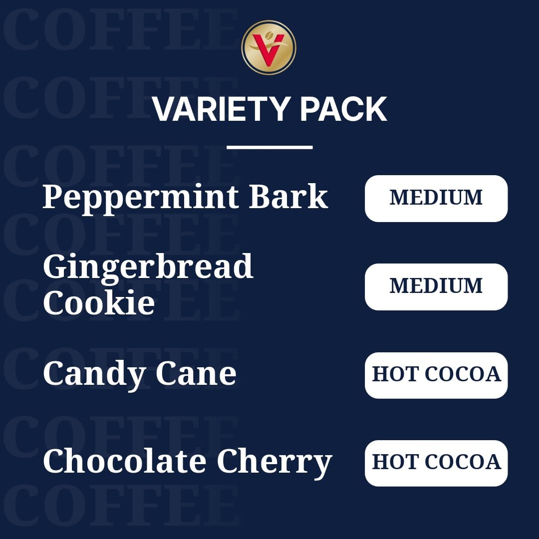 Victor Allen's Coffee Holiday Favorites Coffee & Hot Cocoa Mix Variety Pack, 36 Count, Single Serve K-Cup & Coffee Pods for Keurig K-Cup Brewers