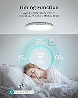 Vista 7 de wowatt Battery Operated Ceiling Light Rechargeable Ceiling Lights with Remote Wireless Shower Lighting 3000K 4500K 6500K 7.48in Dimmable Timing