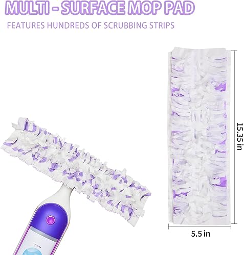 Miniatura 2 de Almohadillas desechables para trapeador Swiffer PowerMop multisuperficie y trapeador de madera Swiffer Powermop, reemplazo de almohadillas de