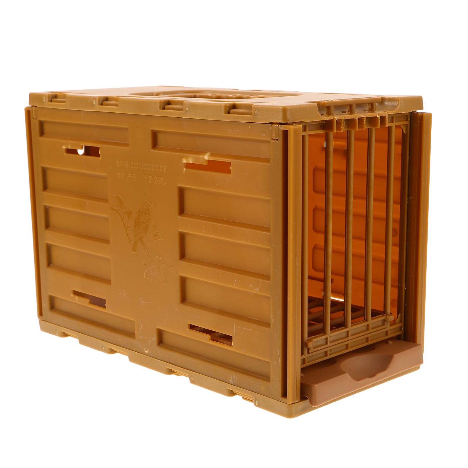 Cage de transport pour petits oiseaux légère avec mangeoire intégrée