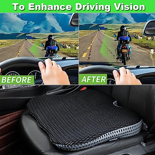 image for FOUNDCOOL Universal Memory Foam Car Seat Cushion for Driving Wedge Boo