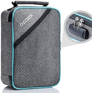 Smell Proof Bag with Combination Lock Lunch Bag File Organizer Case Container (Grey)