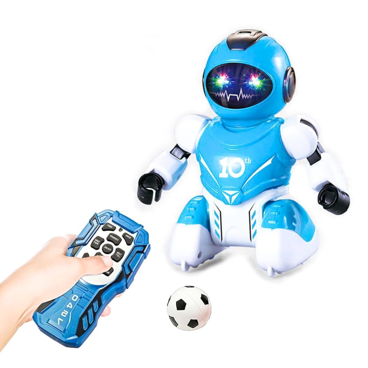 Buy CleanQ New Robot SoccerBot RC Robot Remote Control Soccer Game for Kids Tackle, Dribble