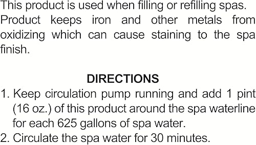 Miniatura 10 de Pool Mate Paquete de 2 unidades de 1 cuarto de galón de metal para jacuzzis, evita manchas de metal, fabricado en Estados Unidos