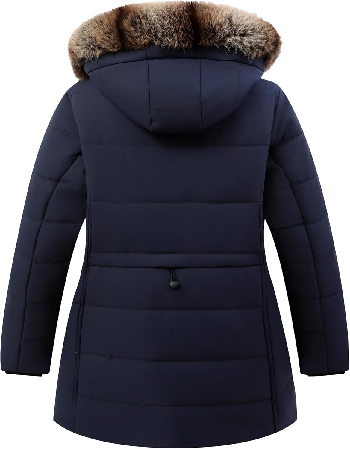 Women's Plus Size Parka Down Coat | Detachable Hood, Windproof, Waterproof, for Winter Comfort - Image 2