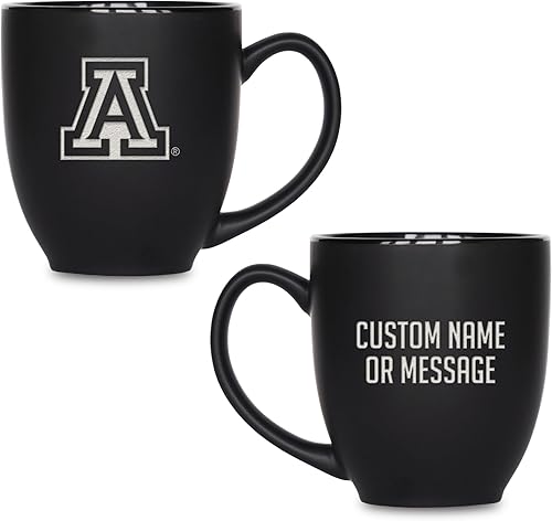 Miniatura 131 de Rico Industries NCAA Primary - Taza personalizada de 15 onzas, color negro mate, para bebidas calientes o frías Nebraska Cornhuskers
