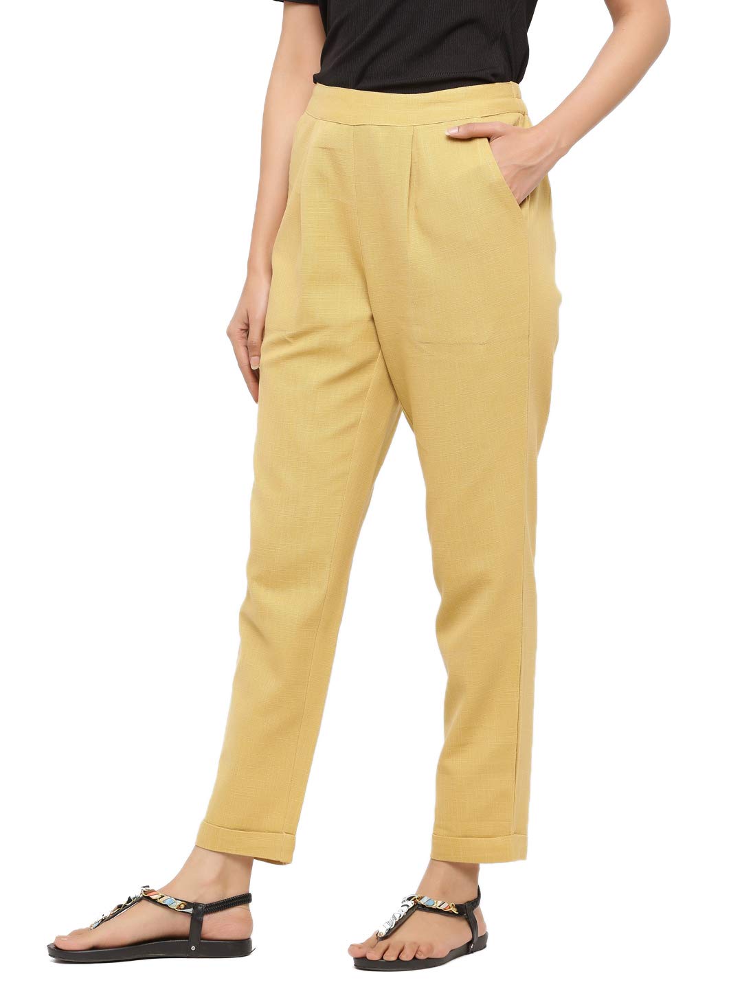 Jaipur KurtiWomen's Pleat-front Pants