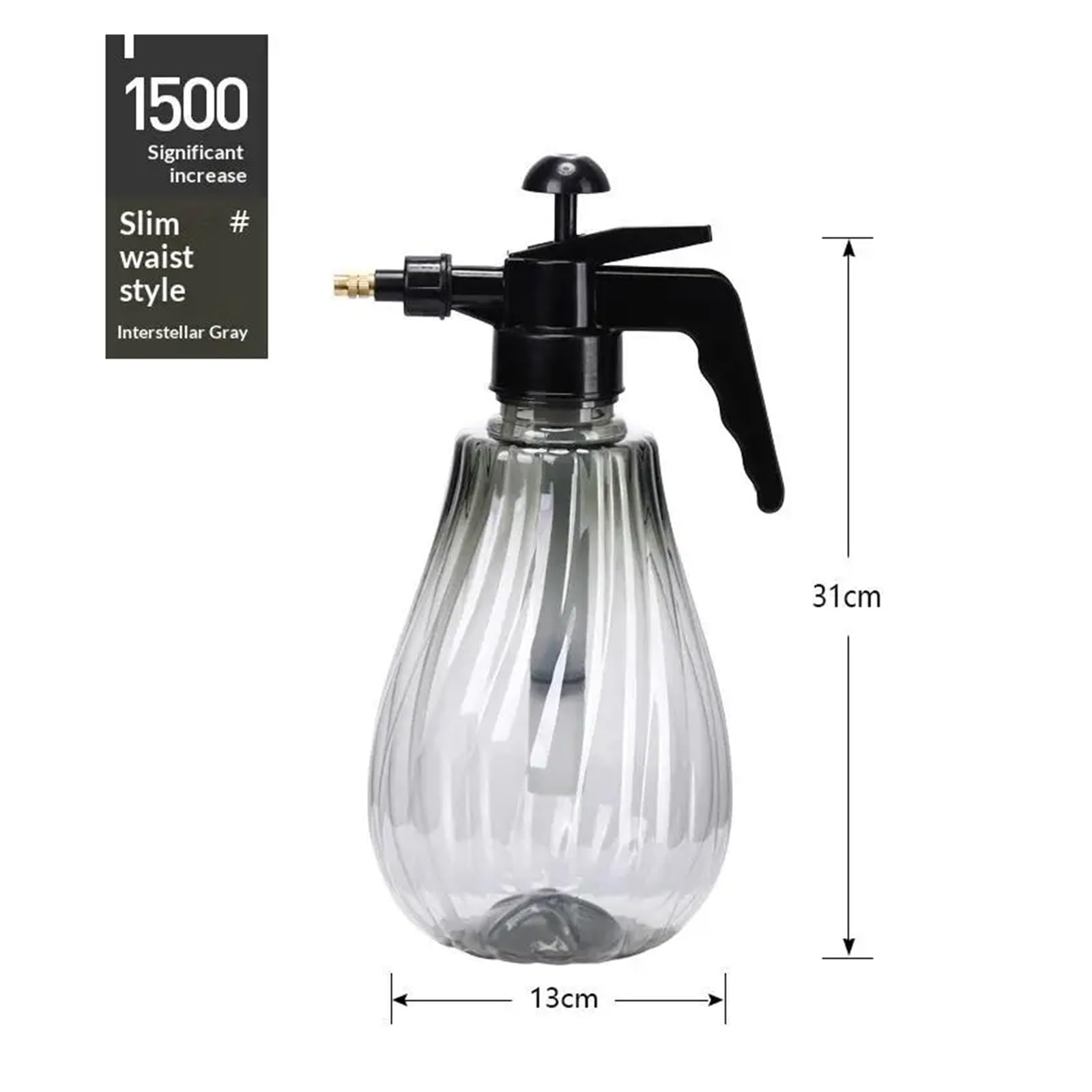 Drucksprühflasche, 1500 ml, Pumpsprüher für Gartenarbeit, Pflanzenpflege, Rasenpflege, effiziente Bewässerung, robuste Gartengeräte