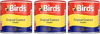 Bird's Original Instant Custard Powder 250g – Classic British Dessert Mix, Just Add Water, Creamy & Delicious (Pack of 3)