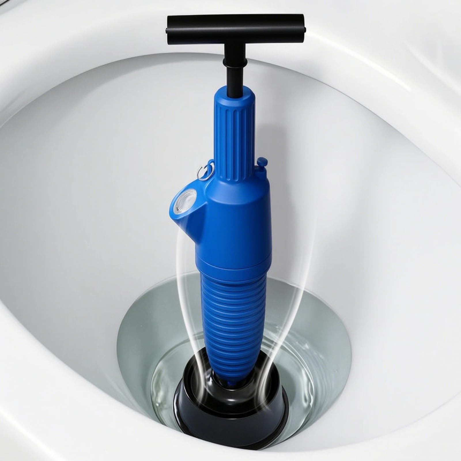 satascador Fuelle satascador Manual con Mango en T Compacto Herramienta Extracción Atascos para Baño, Fregaro