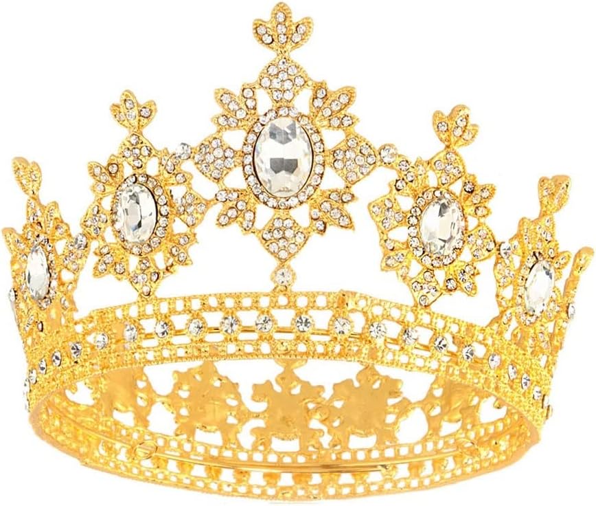 Baroque Rhinestone Small Crown Delicate Crown For Wedding Prom Birthday Costume Festival Party