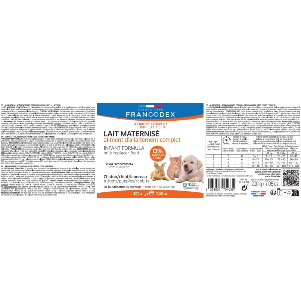 Francodex Lait maternise Chaton 200g