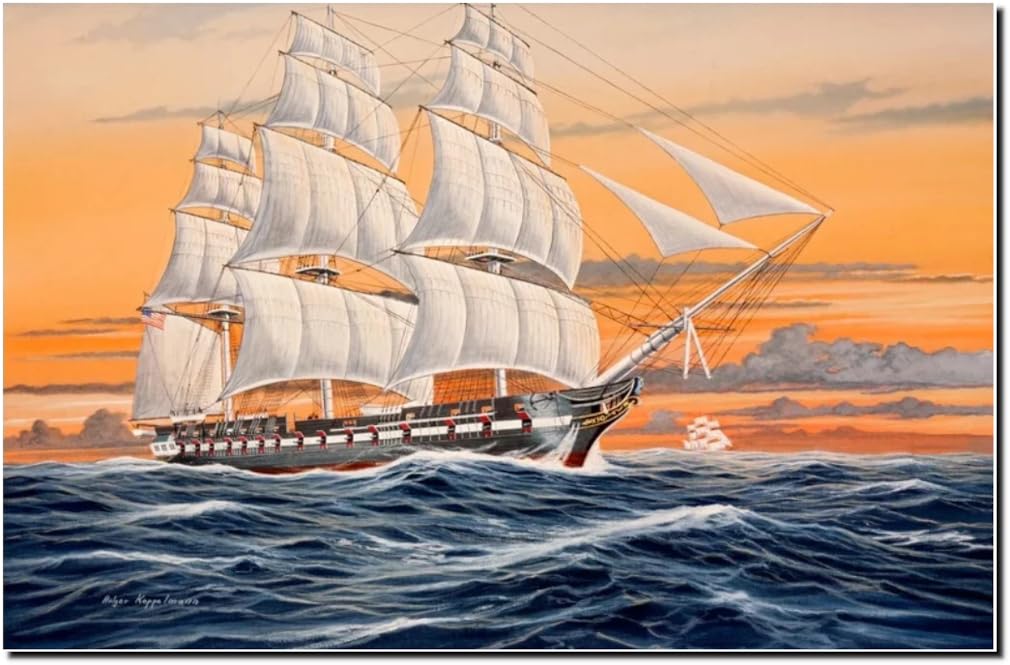 Revell USS Constitution - 250 anni US Navy/Sail 2025 scala 1:96 - Kit modello in plastica non costruita/non verniciata