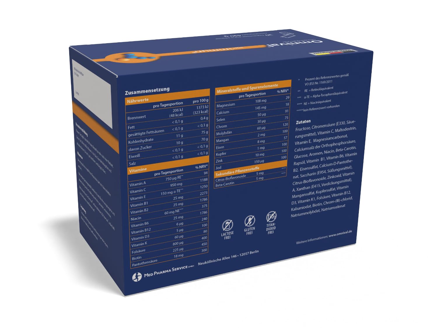 Immun Granulat - Vitamin Komplex für das Immunsystem | Orthomolekulares Nahrungsergänzungsmittel, Vitamine für Frauen & Männer, Mikronährstoffe Immunkur, mit Magnesium (30 Tage)