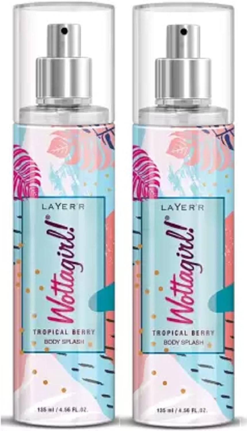 Layer'r Wottagirl Tropical Berry Fruity Deodorant Spray For Women Body Spray - For Women (270 ml, Pack of 2)