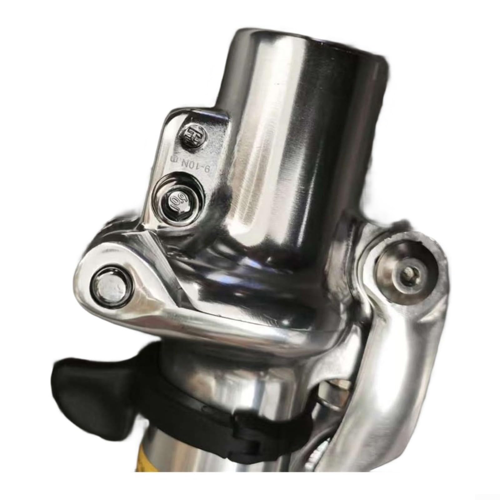 Attacco manubrio per bici pieghevole a sgancio rapido, senza filettatura, in lega di alluminio, regolabile, per forcella anteriore da 286 mm e manubrio da 318 mm, ergonomico