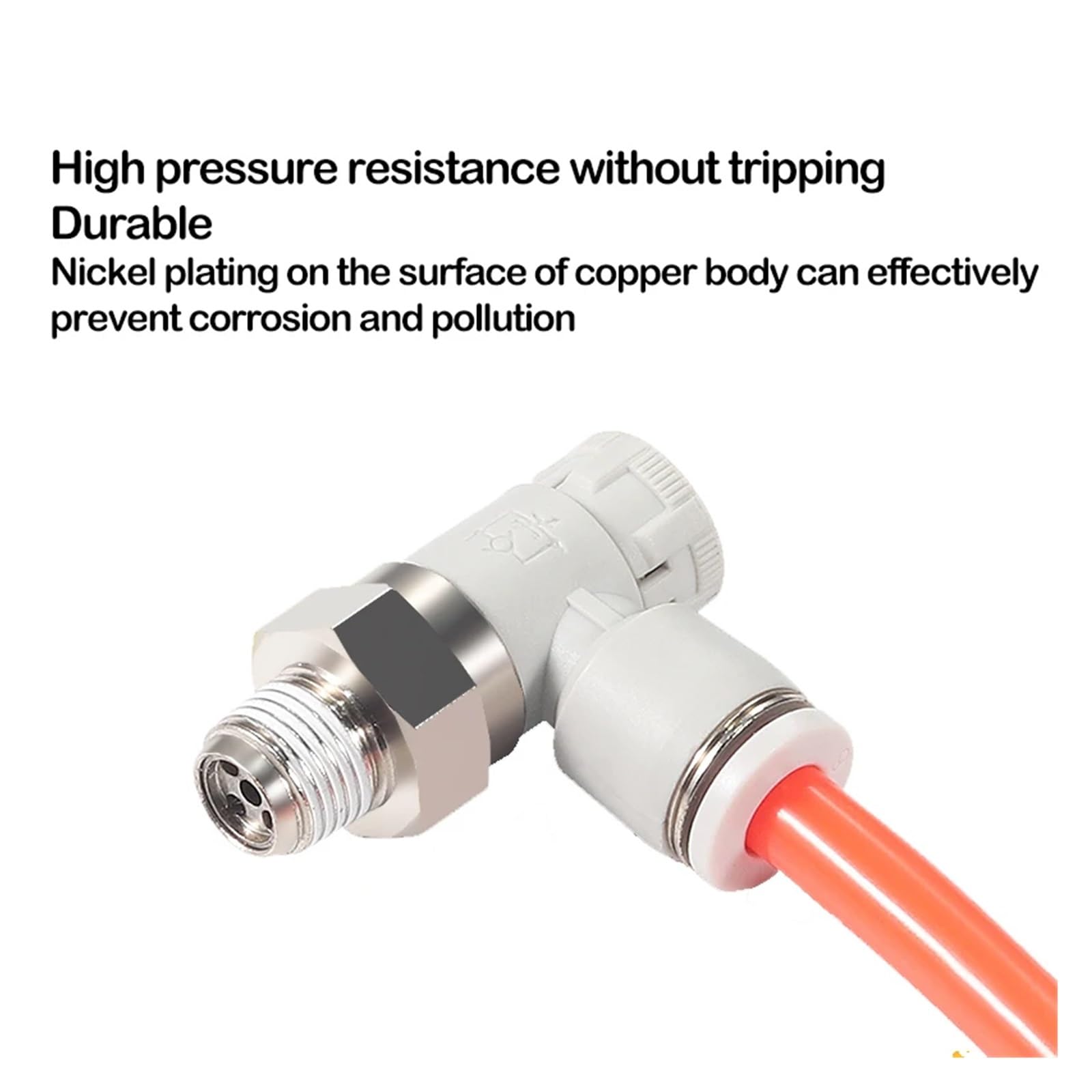 Conector neumático Válvula de Mariposa Cilindro Bloqueo por Empuje PTL PTL4-01A-M/6-01A Control Velocidad neumática(Ptl4-01a-m)