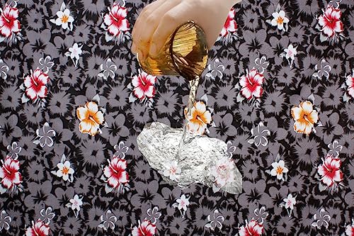 Image of The Furnishing Tree PVC Waterproof Microwave Oven Cover Compatible for Morphy Richards 20 L Solo 20 MS Greyish Floral Pattern