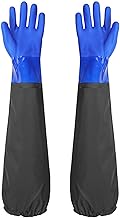 Rubber Gloves, Long, Water Industry Gloves, Waterproof Gloves, Long Gloves, With Arm Cover, Thick Gloves, 27.6 inches (70 cm), Oil-Resistant, Waterproof, Acid Resistant, Alkali-Resistant,