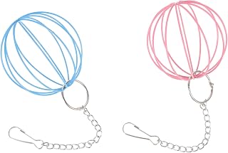 COSMEVIVI 2 Comederos Colgantes para Conejos, con Forma De Bola De Hierba, para Jaula De Conejos, Accesorio para Mascotas, para Hámster.