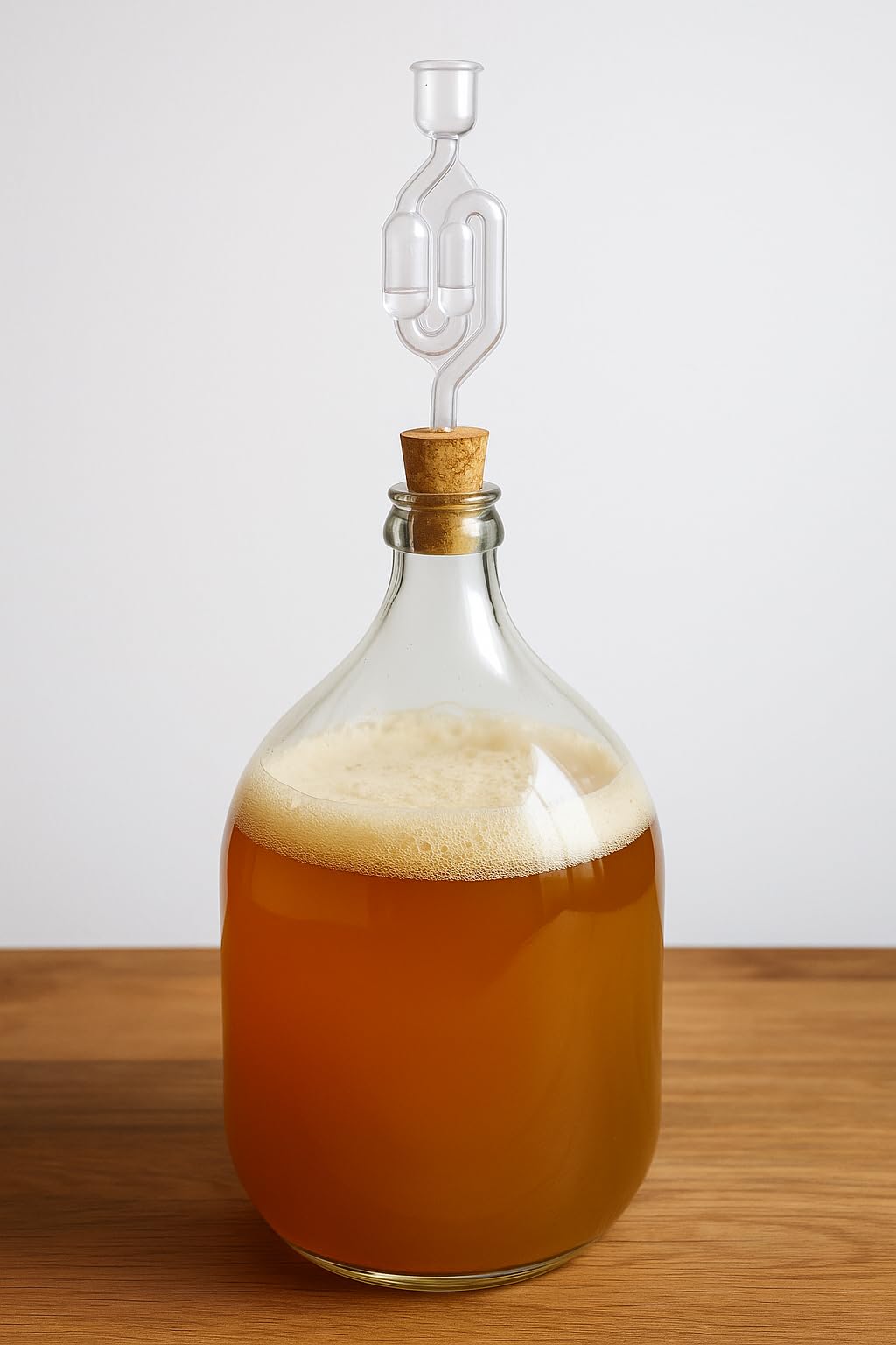 Korkstopfen Mit Gärröhrchen 46/36mm | Für Weinballons & Gärgefäße