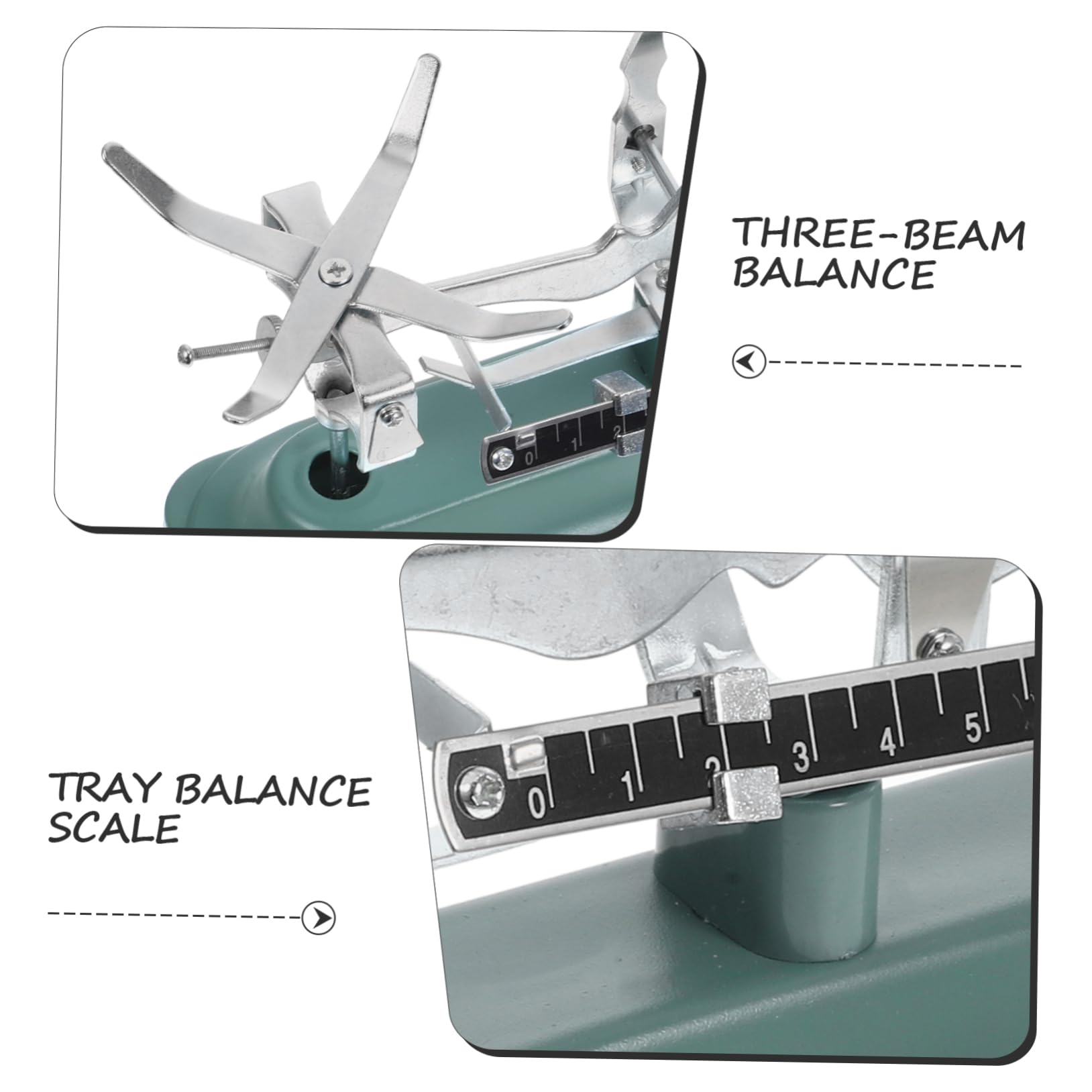 ULTECHNOVO Balance à Triple Fléau Pour Laboratoire Outil De Pesage Portable Avec Poids Inclus Pour Expériences Pédagogiques Et Scientifiques