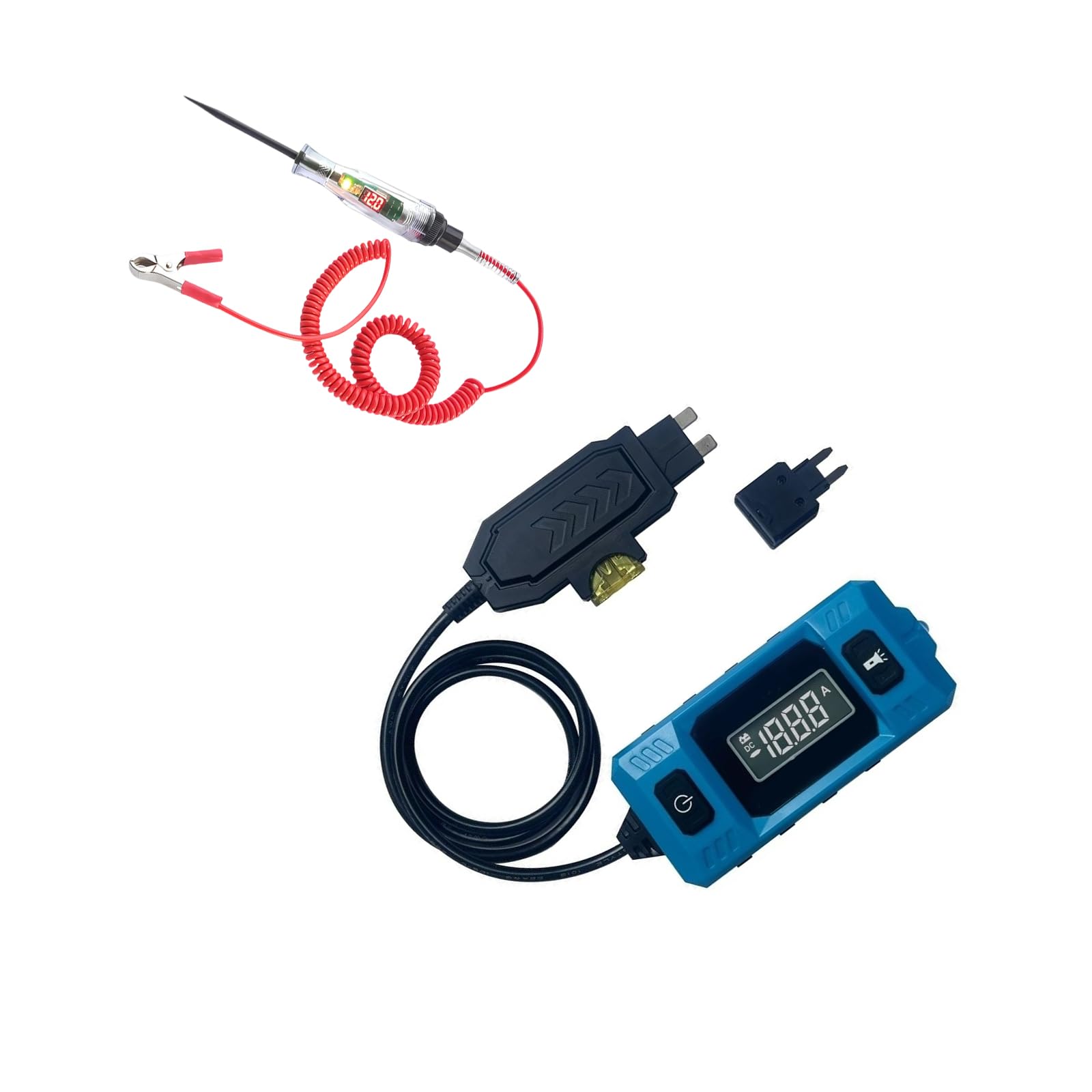 Zxfdsfdbnm Red Spring Line Portable Digital Pen For Automotive Testing And Truck Maintenance Car Truck Voltages Circuit Tester With Diagnostic Probe Tests Cars Leakage Fault Tool Automotive Fuses Current Testing Tool Leakage