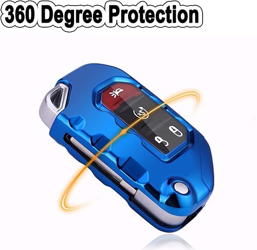 Miniatura 4 de Funda para llavero para Jeep, protección completa, TPU suave, compatible con Jeep Wrangler JL JLU Rubicon 2018 2019 2020 2021 Jeep Gladiator JT