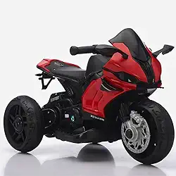 Moto Elétrica Infantil Racing 6V com Luz e Som (Vermelho)