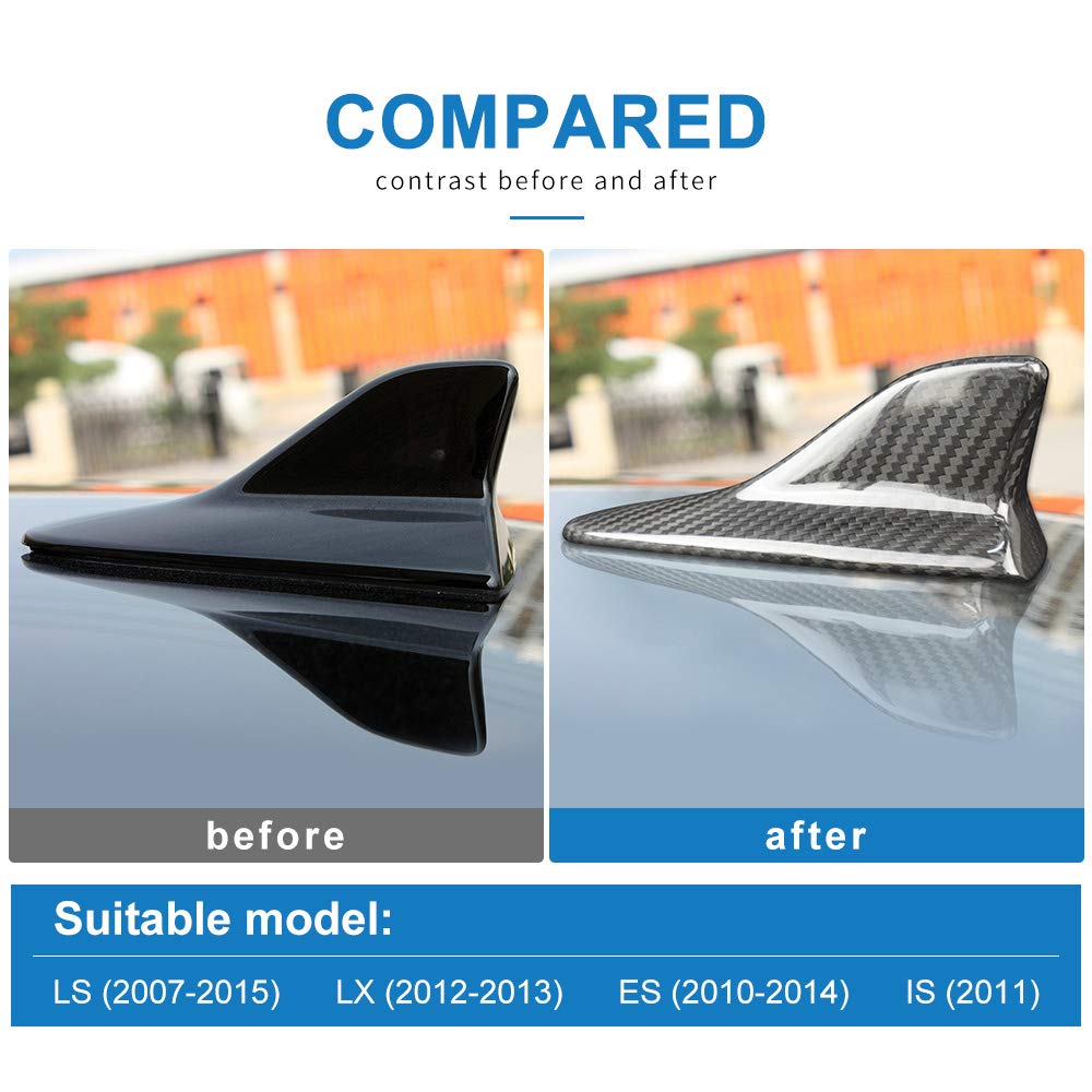 Car Fin Camera Shark Fin Antenna Car Cover AM FM Radio Signal Roof Aerial Cars SUV ...