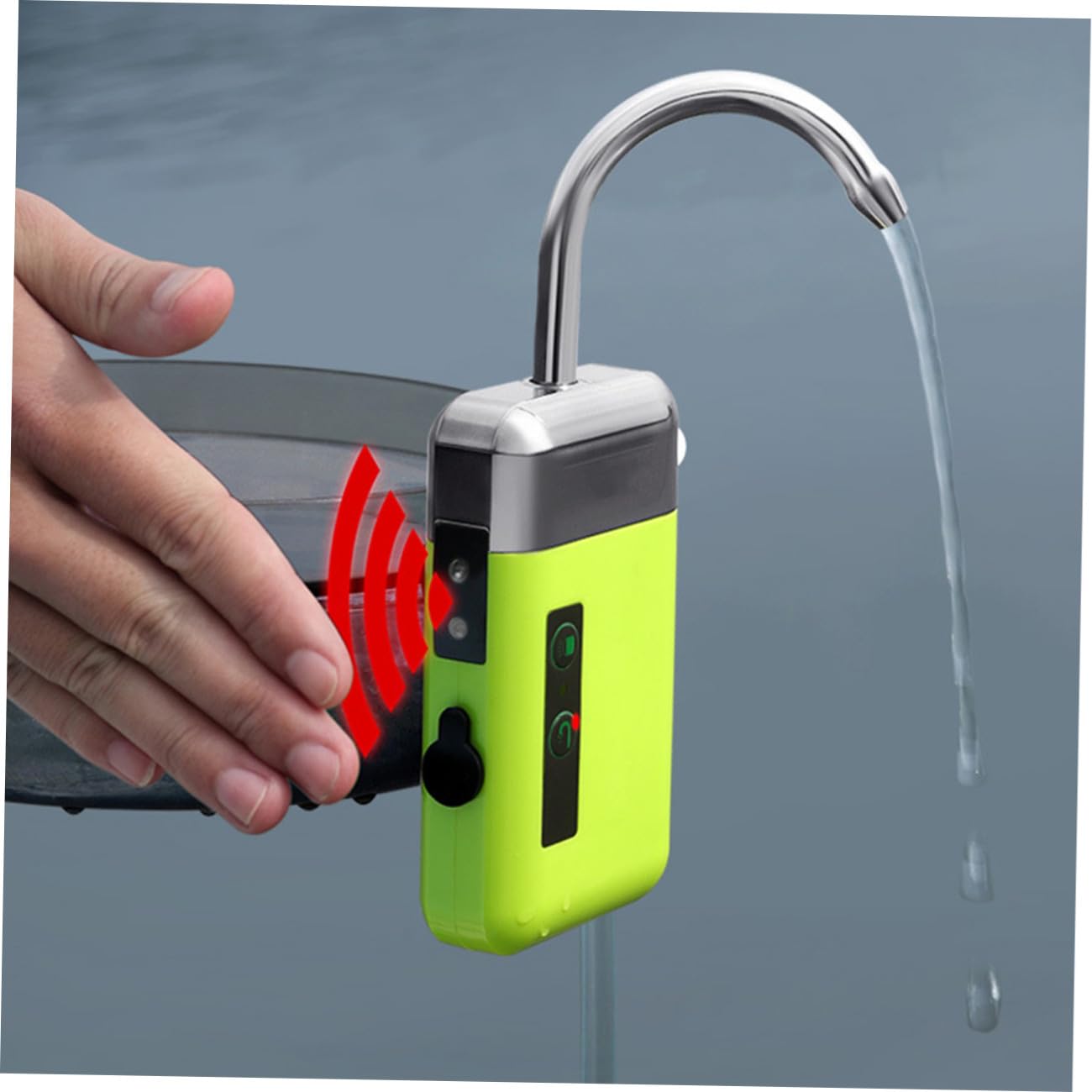 Wiederaufladbare Sauerstoffpumpe für Aquarien und Teiche 2000ma | USB Aufladung, 6l/min Förderleistung, 1, 8m Schlauchlänge, Grün aus Abs