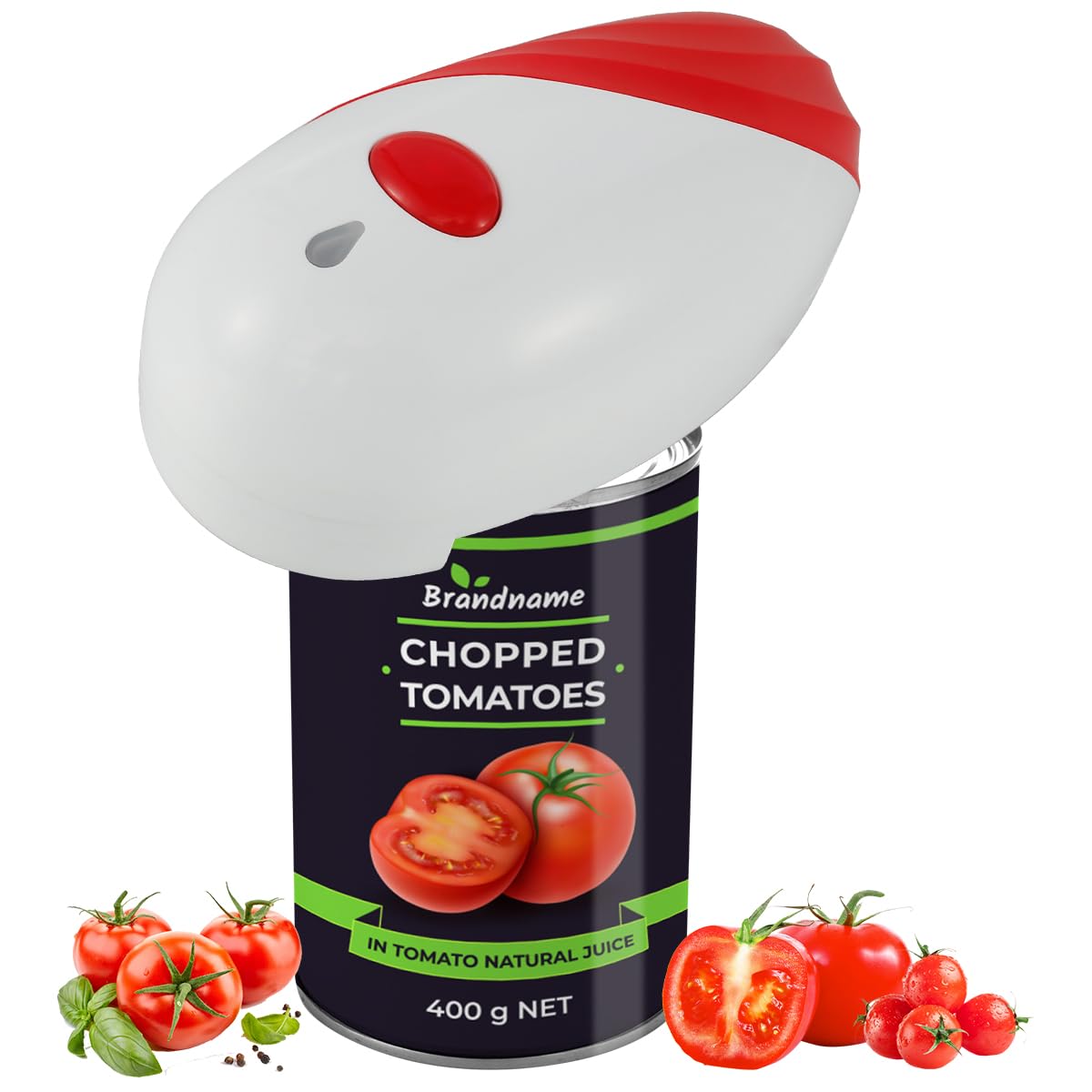 Apriscatole elettrico One Touch, apriscatole automatico con bordo liscio, apriscatole elettrico portatile per cucina, anziani (viola