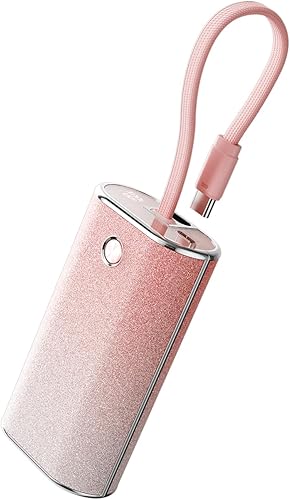 Miniatura 7 de iWALK - Cargador portátil mini de 10,000 mAh, banco de energía de carga rápida USB-C de 22.5 W con cable incorporado, paquete de batería ultra Negro