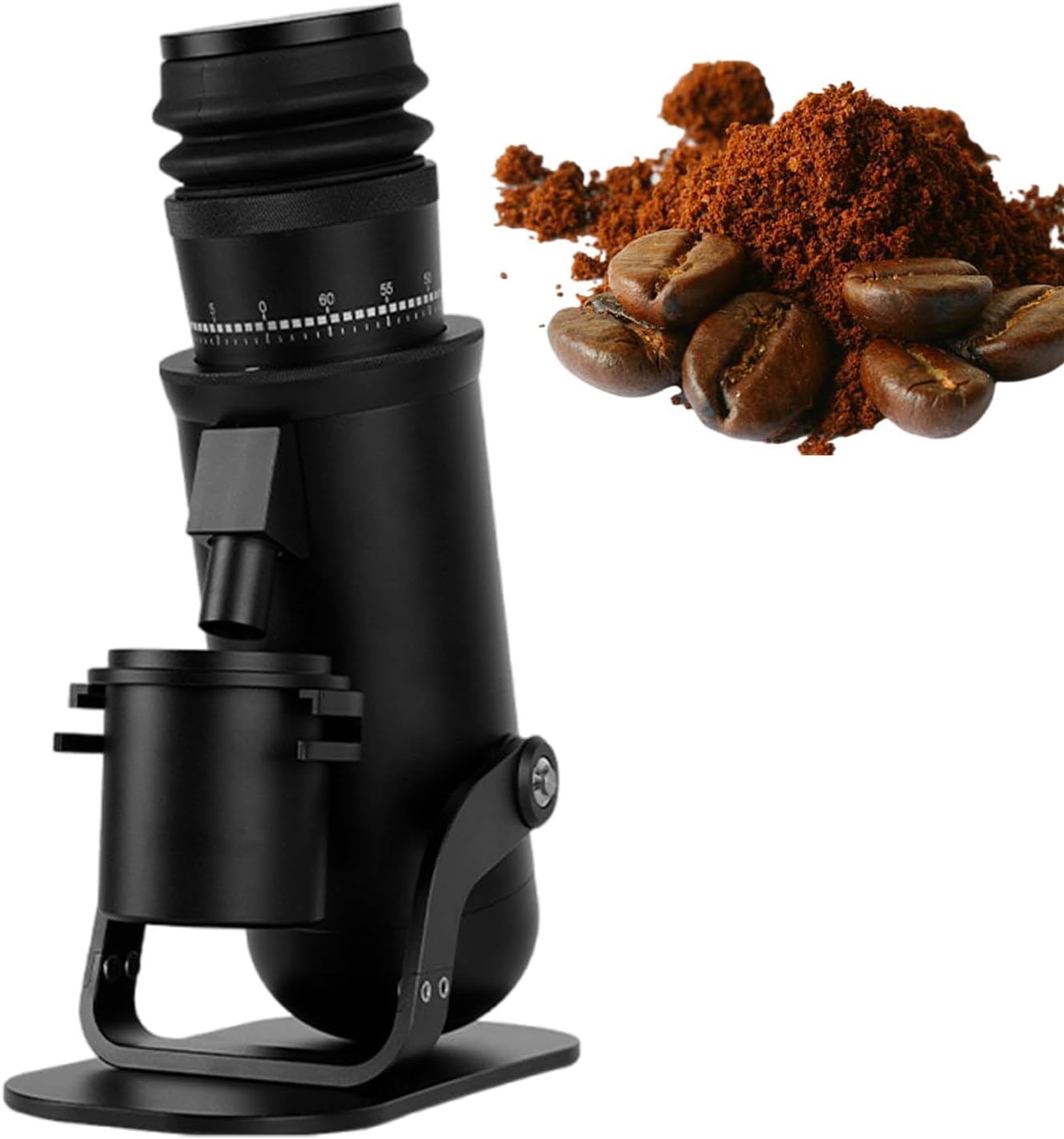 Single Dose Coffee Grinder with 48mm 7-Star Conical Burr, 60-Step Micro Grind Settings & Low-Retention Monolithic Design, Perfect Espresso Grinder