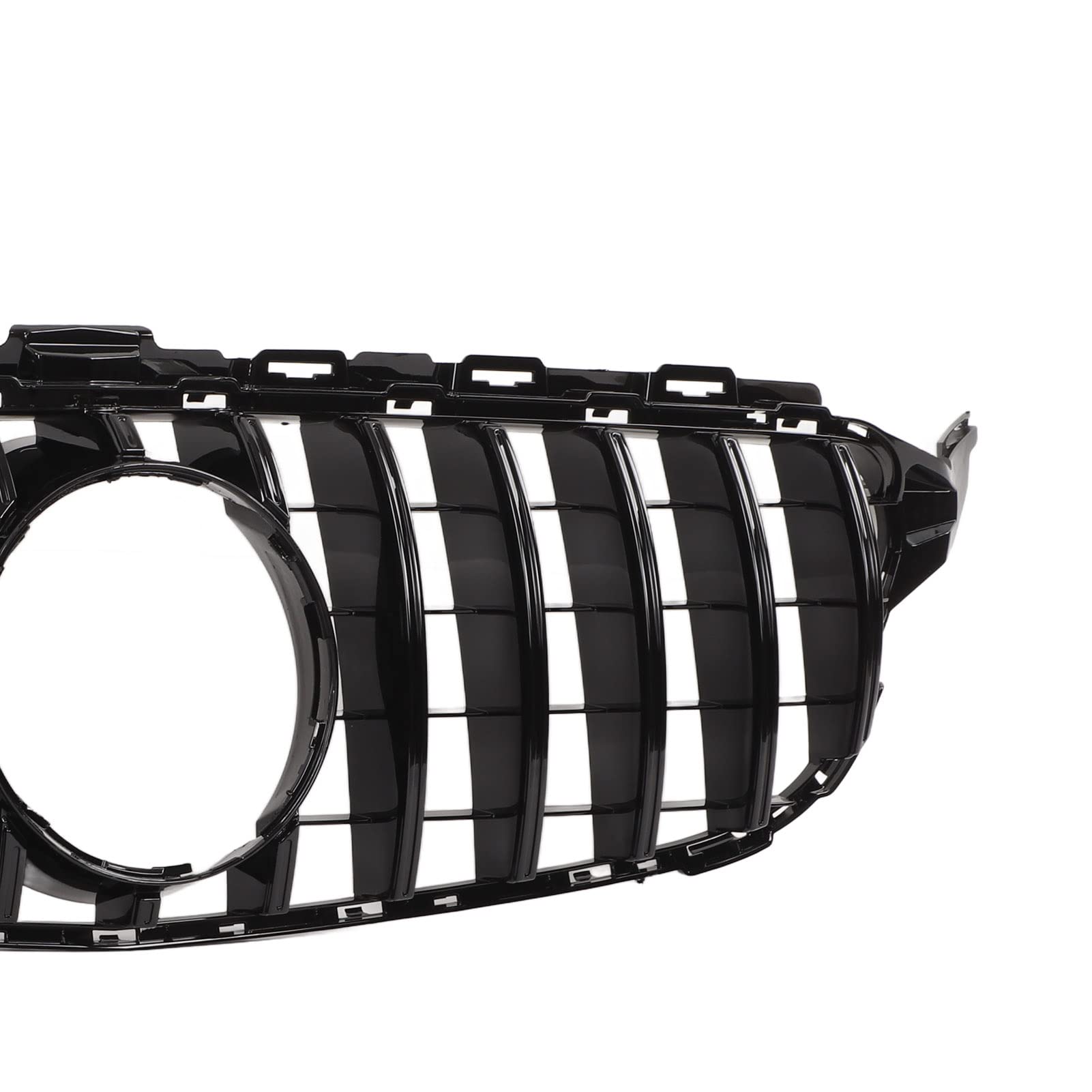 Aramox dla Panamericana GT Style Maskownica z Siatkową Maskownicą Zamiennik dla C Klasa W205 C205 Przed Liftingiem 2015-2018(pełna czerń)