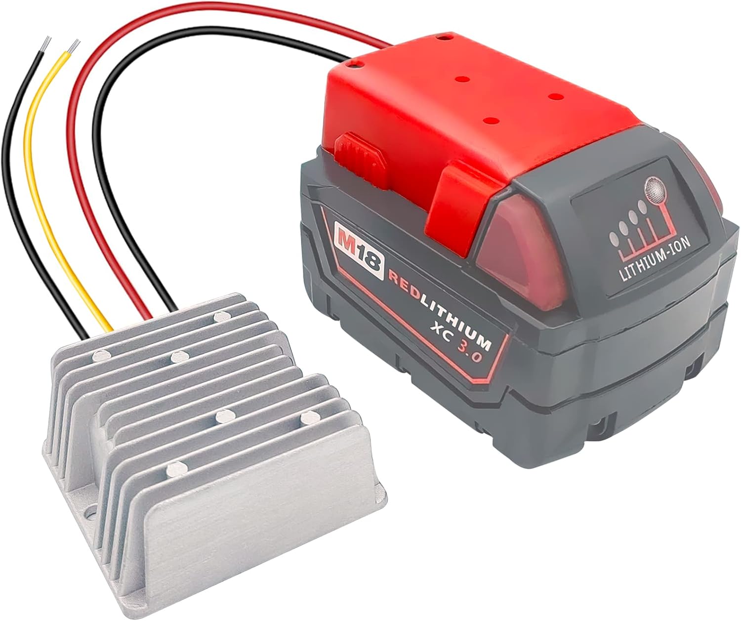 18V to 12V Step Down Converter Adapter Compatible with