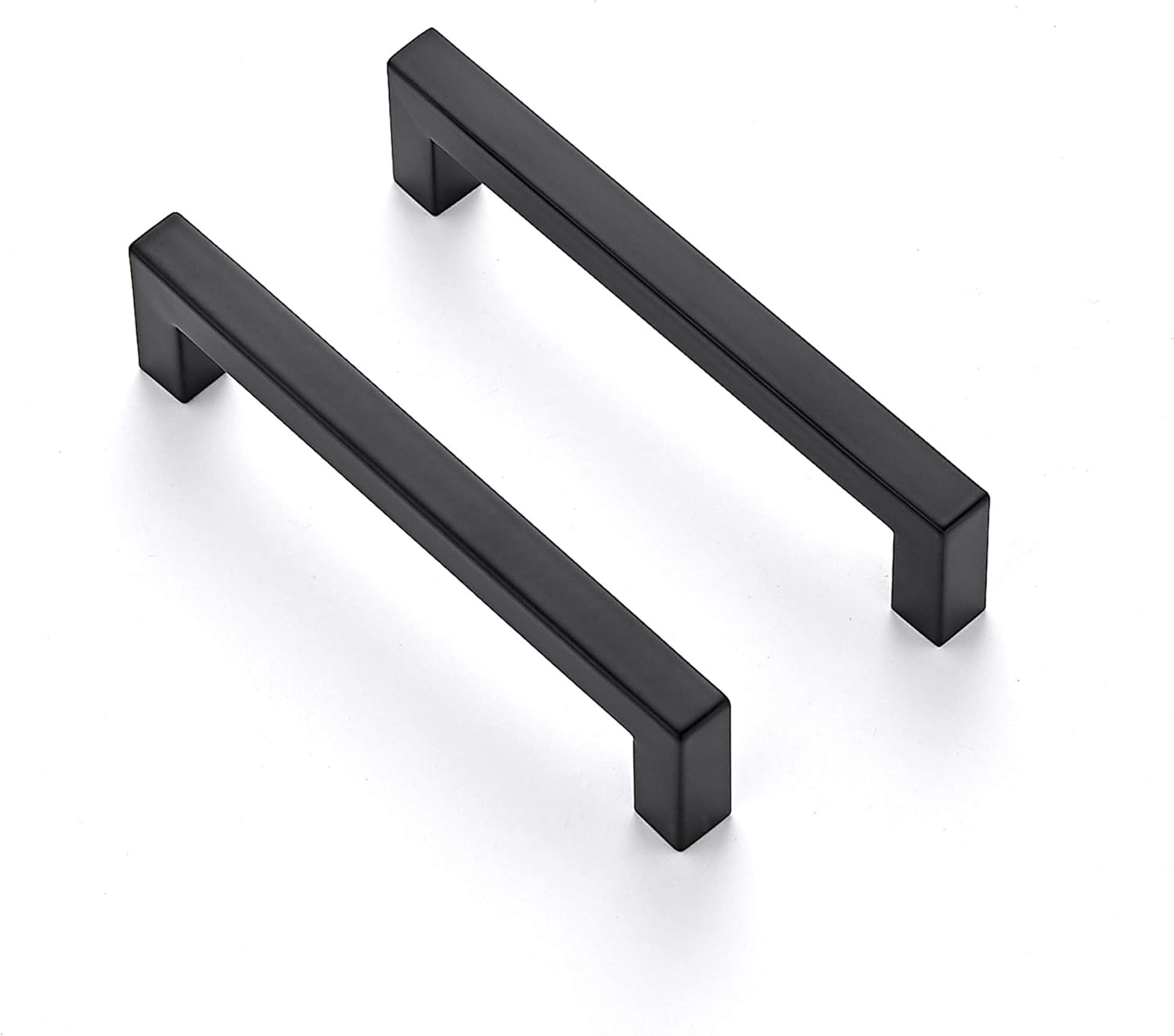 Ravinte 50 Pack 5 Inch Kitchen Square Handles Matte Black