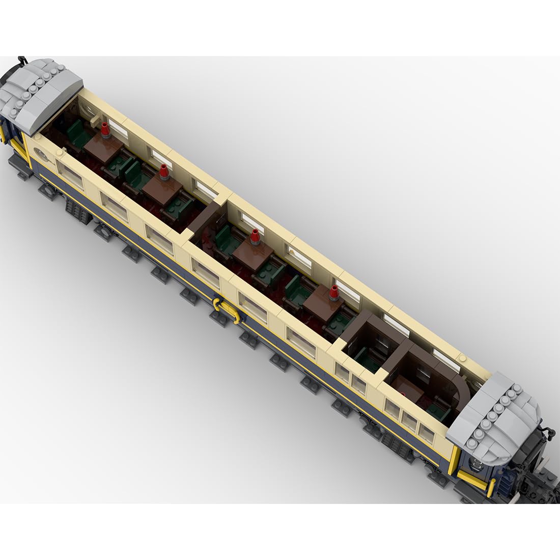 Zestaw klocków do budowania lokomotywy, Orient Express CIWL, luksusowy model kolejowy w stylu vintage z lokomotywą parową SNCF 290 G 353 i Lx1929, zestawy pociągów MOC, wersja statyczna, 3455 szt
